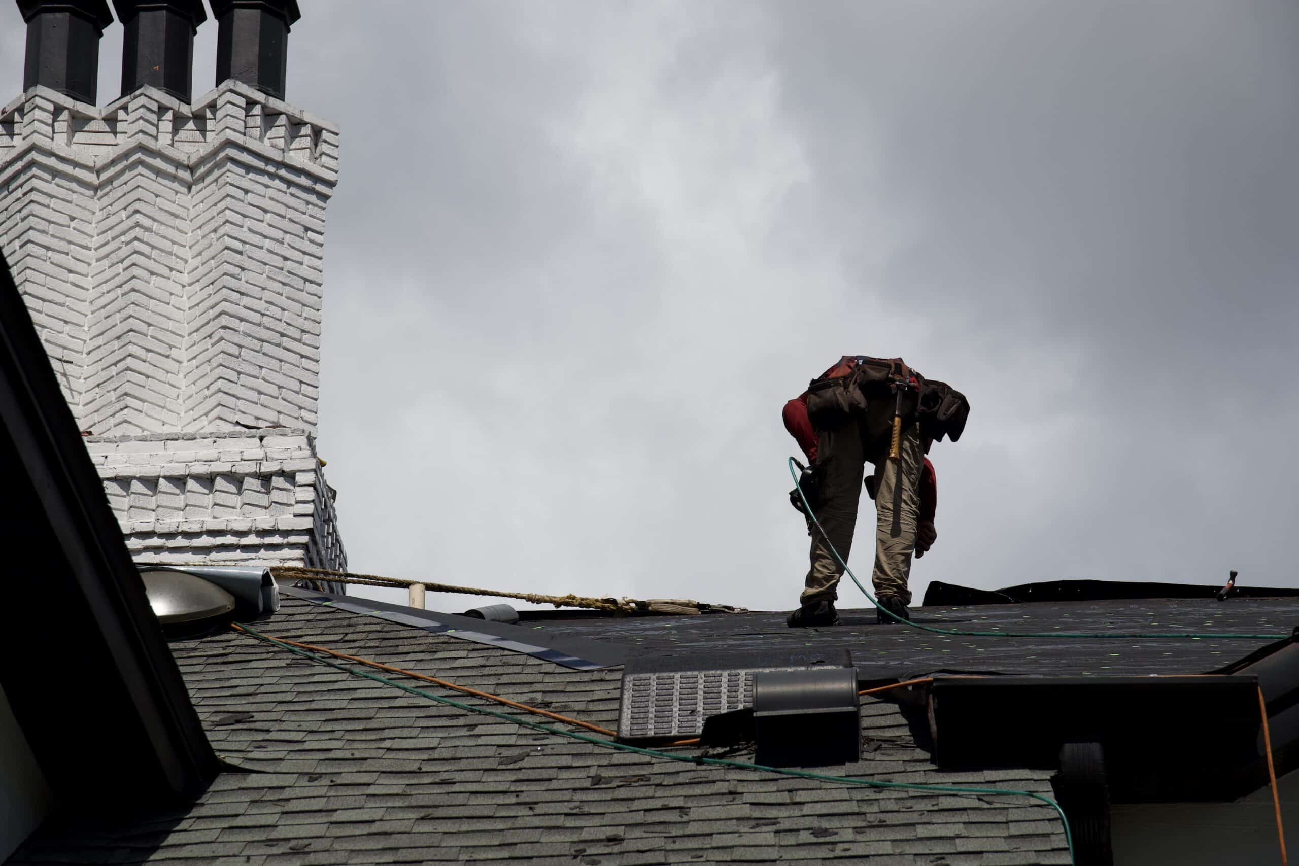 Commercial roof repair by Skybird Roofing